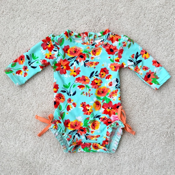 Ruffle Butts Other - Ruffle Butts Floral Baby One-Piece Swimsuit